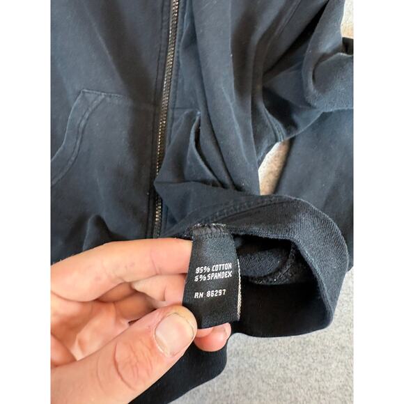 BCBGMAXAZRIA Full Zip Jacket Womens Medium Black Sequin Bling Crown Logo - Picture 9 of 9